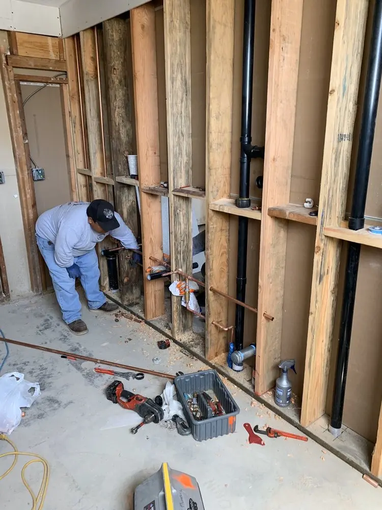 Commercial rough-in plumbing for Water Heater Replacement in Dickerson